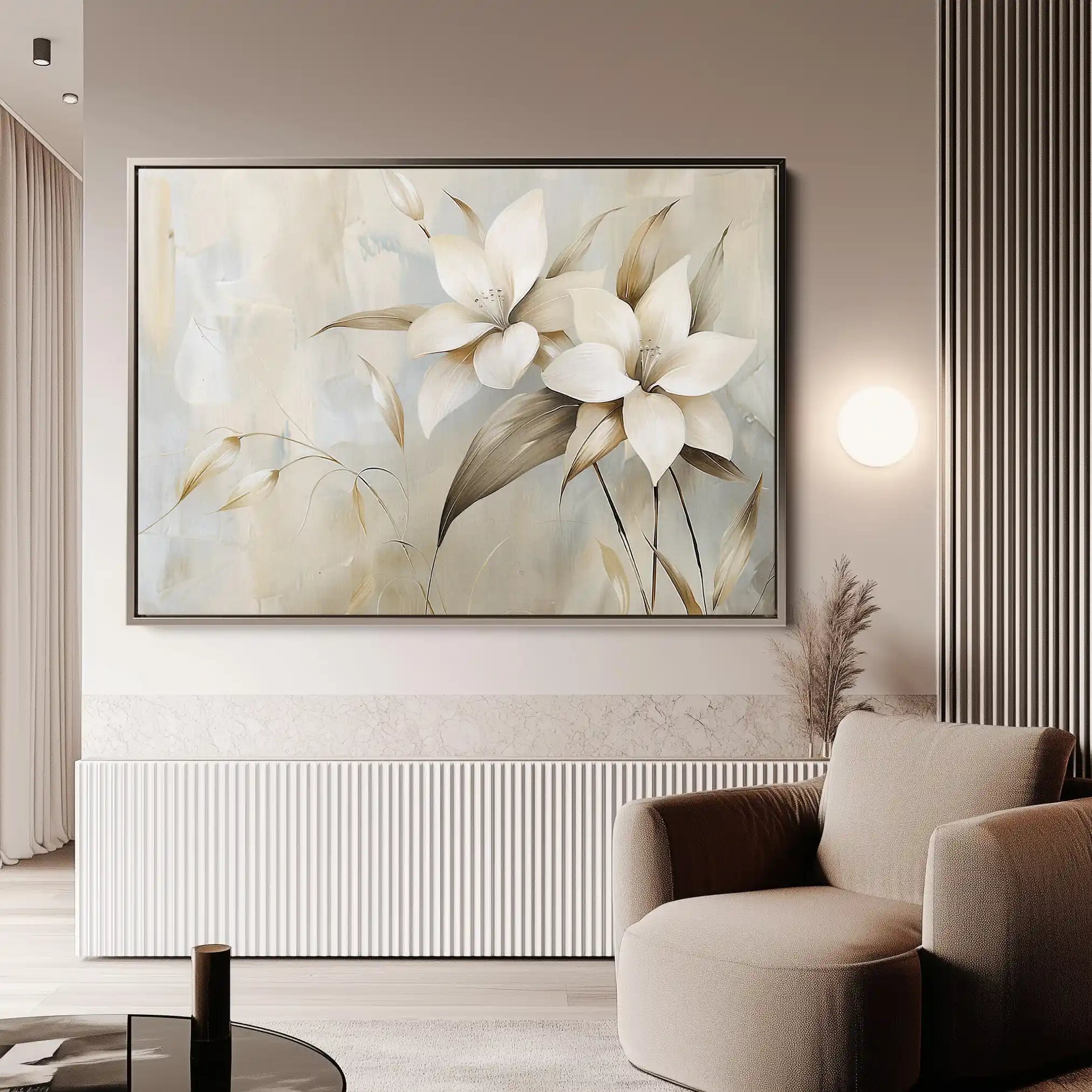 Floral Canvas Wall Art WAD256-F 90 x 60 cm / Stretched on hidden frame