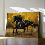 Horses 256 Canvas Art 90 x 60 cm / Stretched on hidden frame