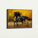 Horses 256 Canvas Art 90 x 60 cm / Stretched on hidden frame