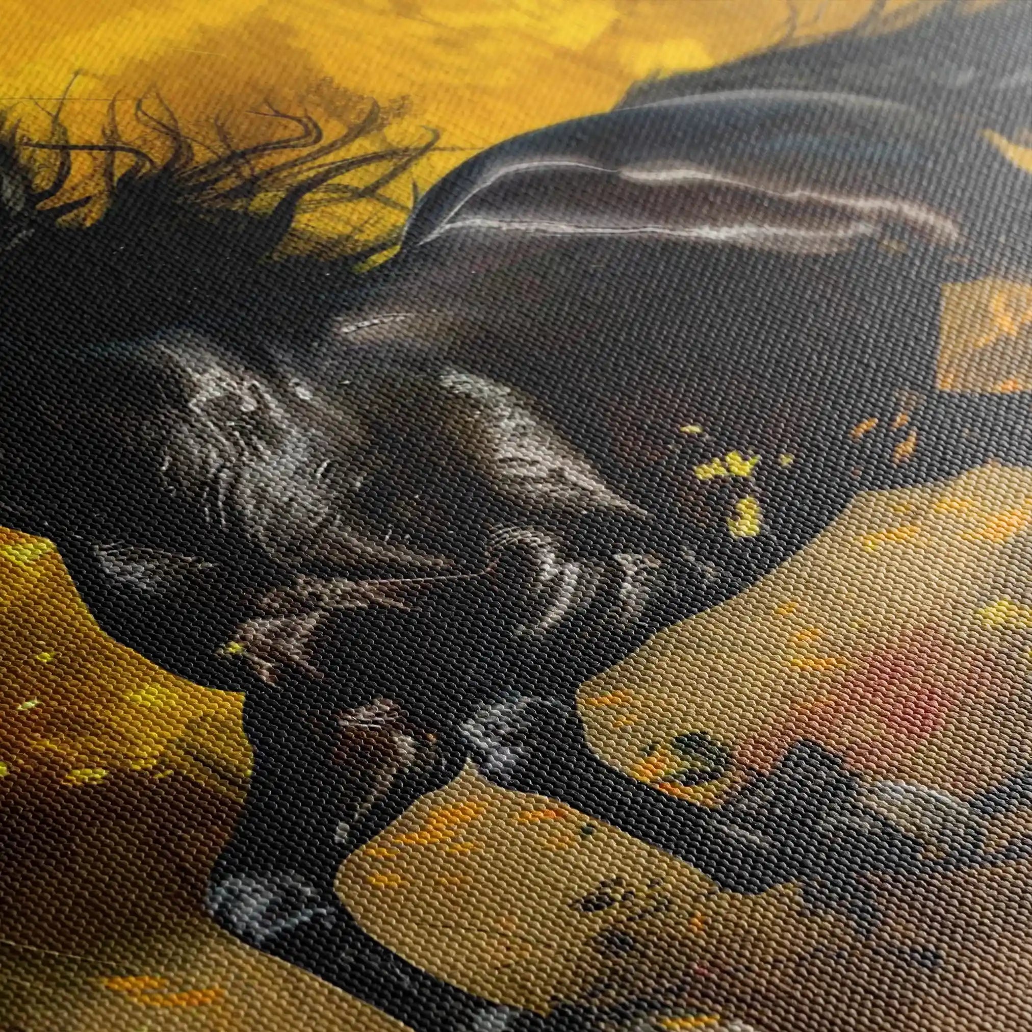 Horses 256 Canvas Art 90 x 60 cm / Stretched on hidden frame