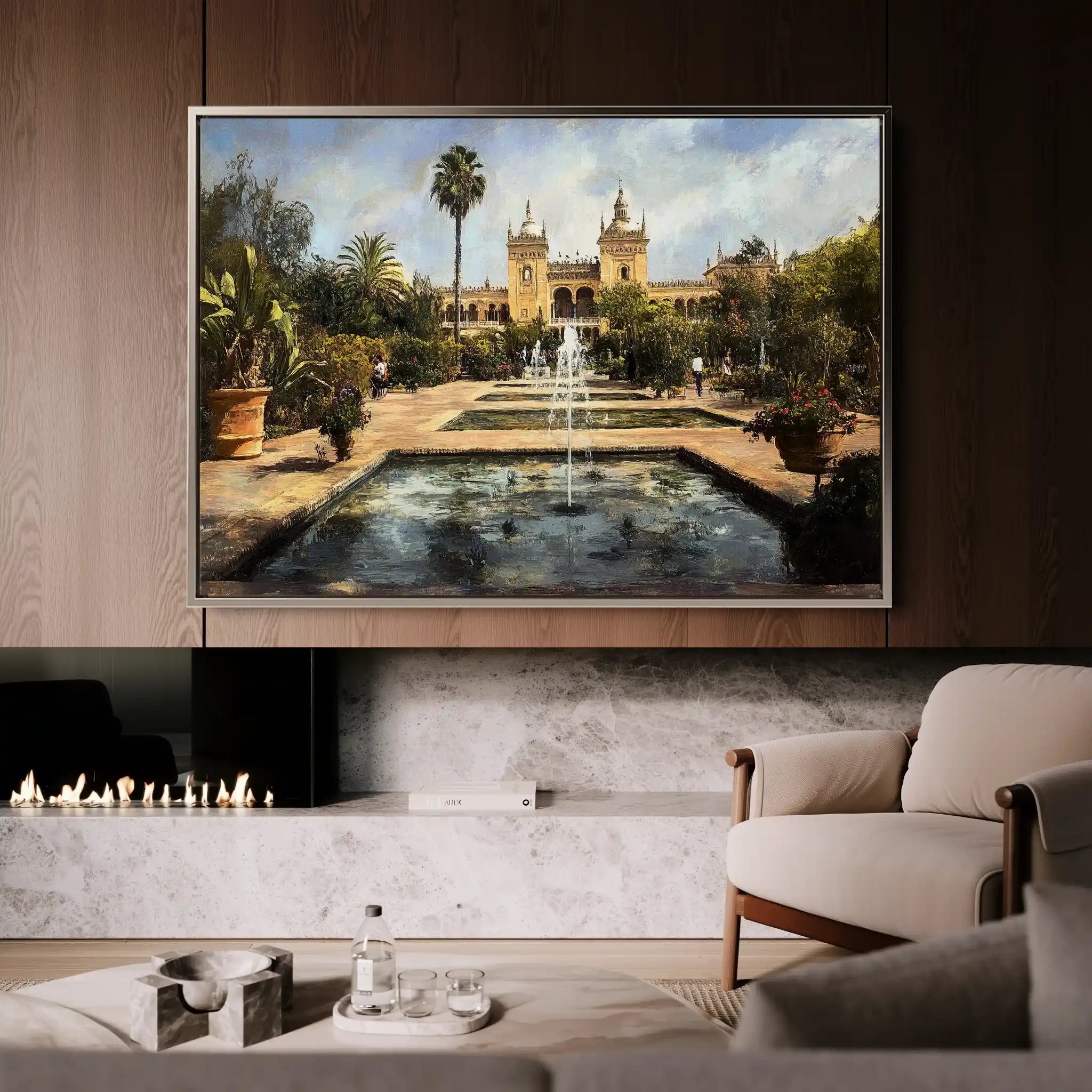 Landscape 256 Canvas Art 90 x 60 cm / Stretched on hidden frame