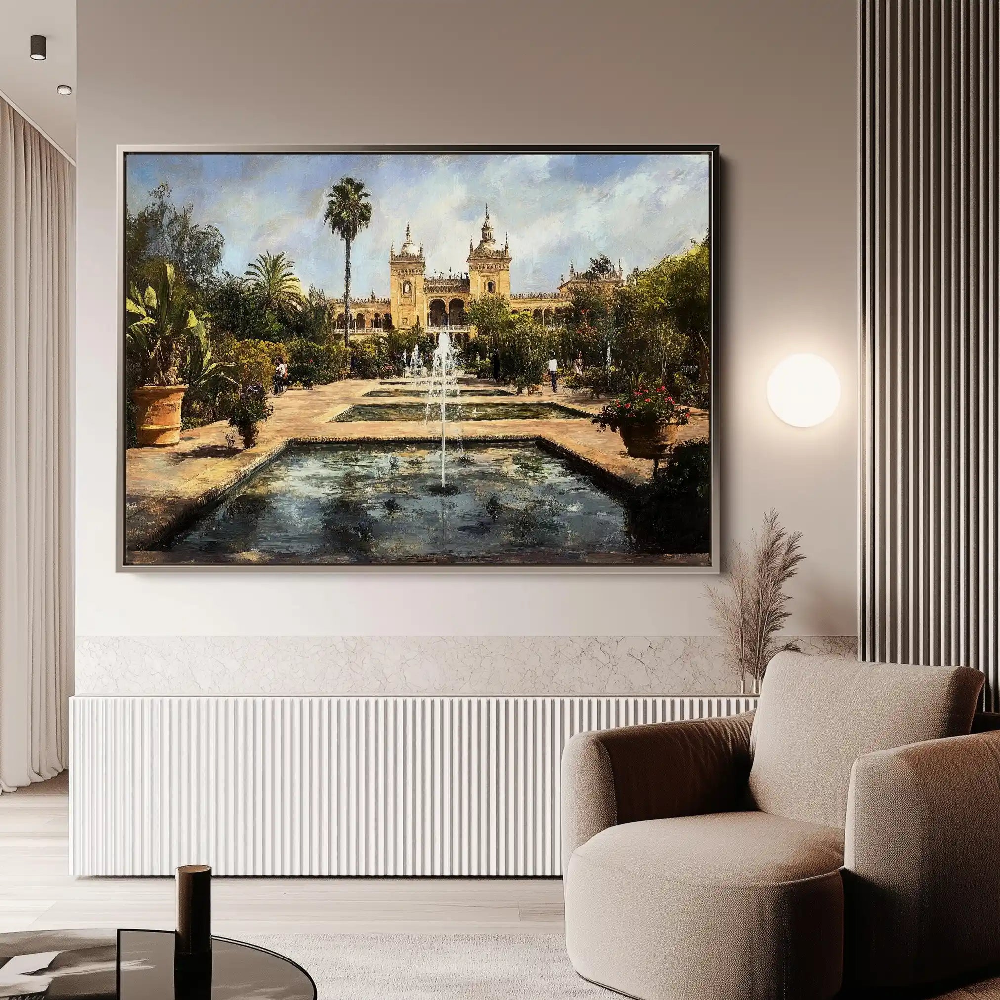 Landscape 256 Canvas Art 90 x 60 cm / Stretched on hidden frame