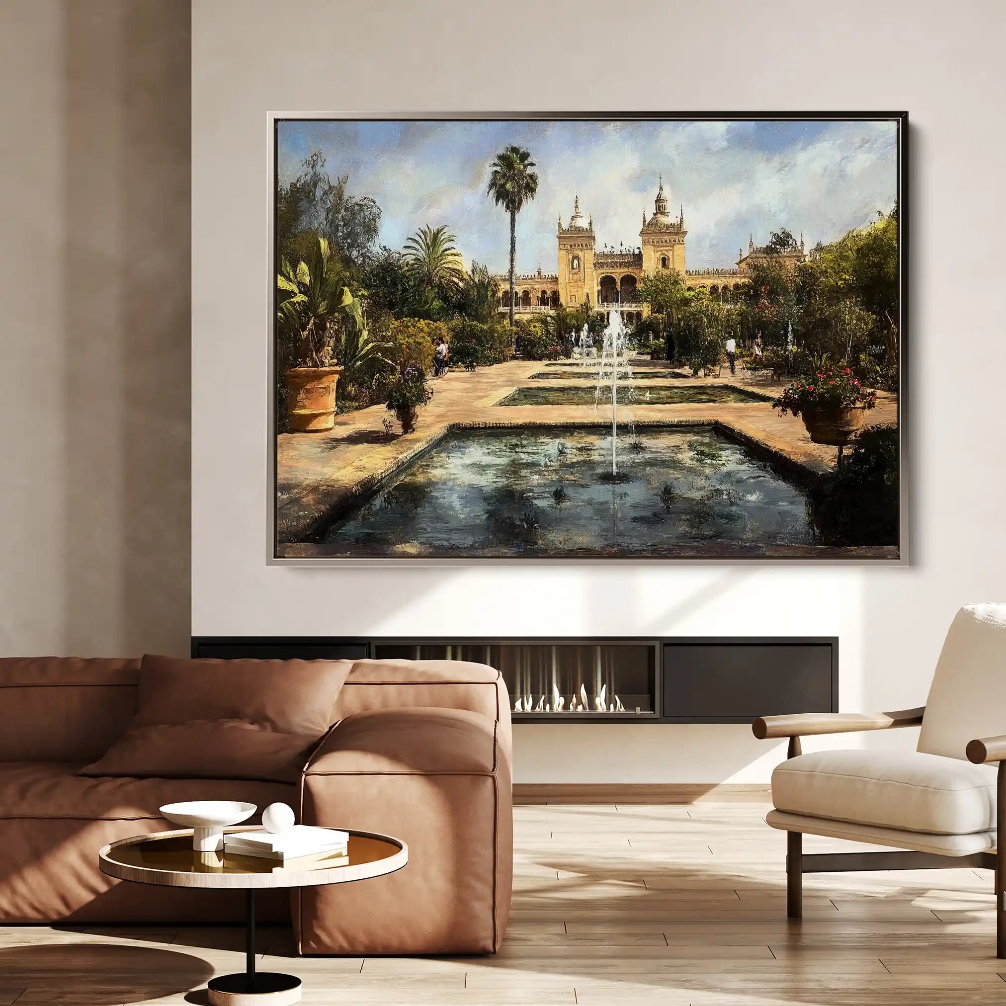 Landscape 256 Canvas Art 90 x 60 cm / Stretched on hidden frame