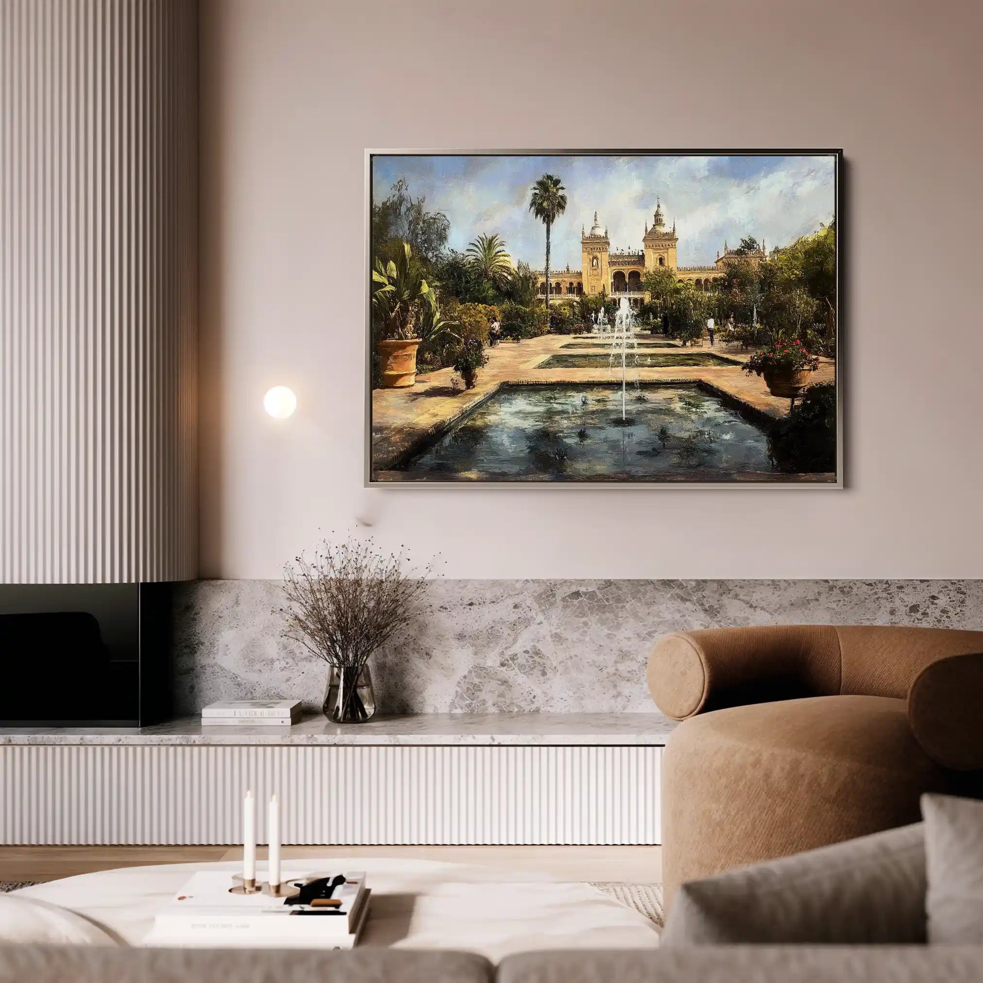 Landscape 256 Canvas Art 90 x 60 cm / Stretched on hidden frame