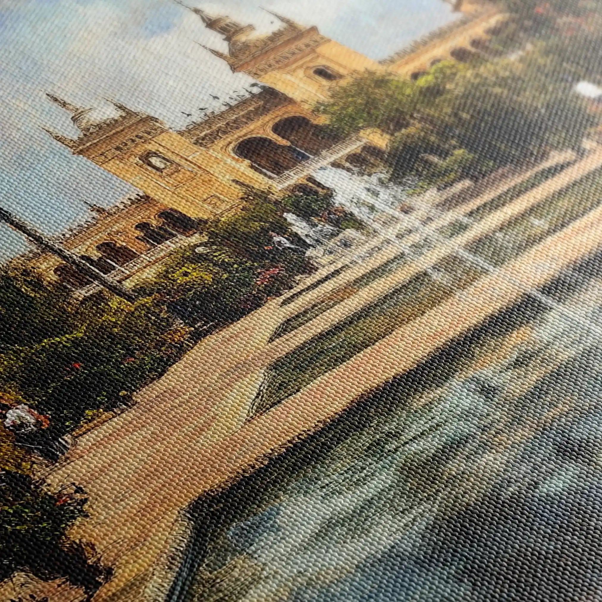 Landscape 256 Canvas Art 90 x 60 cm / Stretched on hidden frame