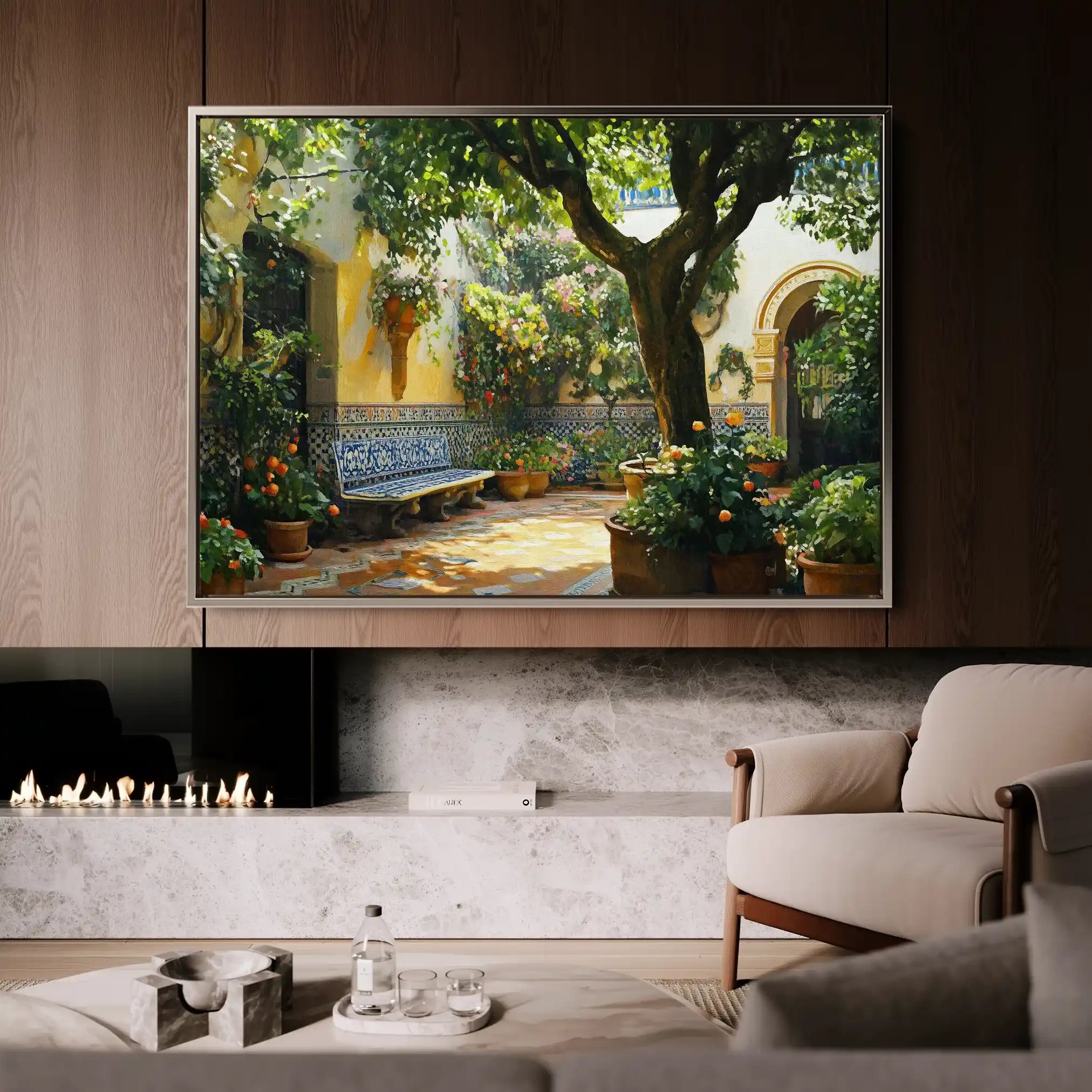 Landscape 257 Canvas Art 90 x 60 cm / Stretched on hidden frame