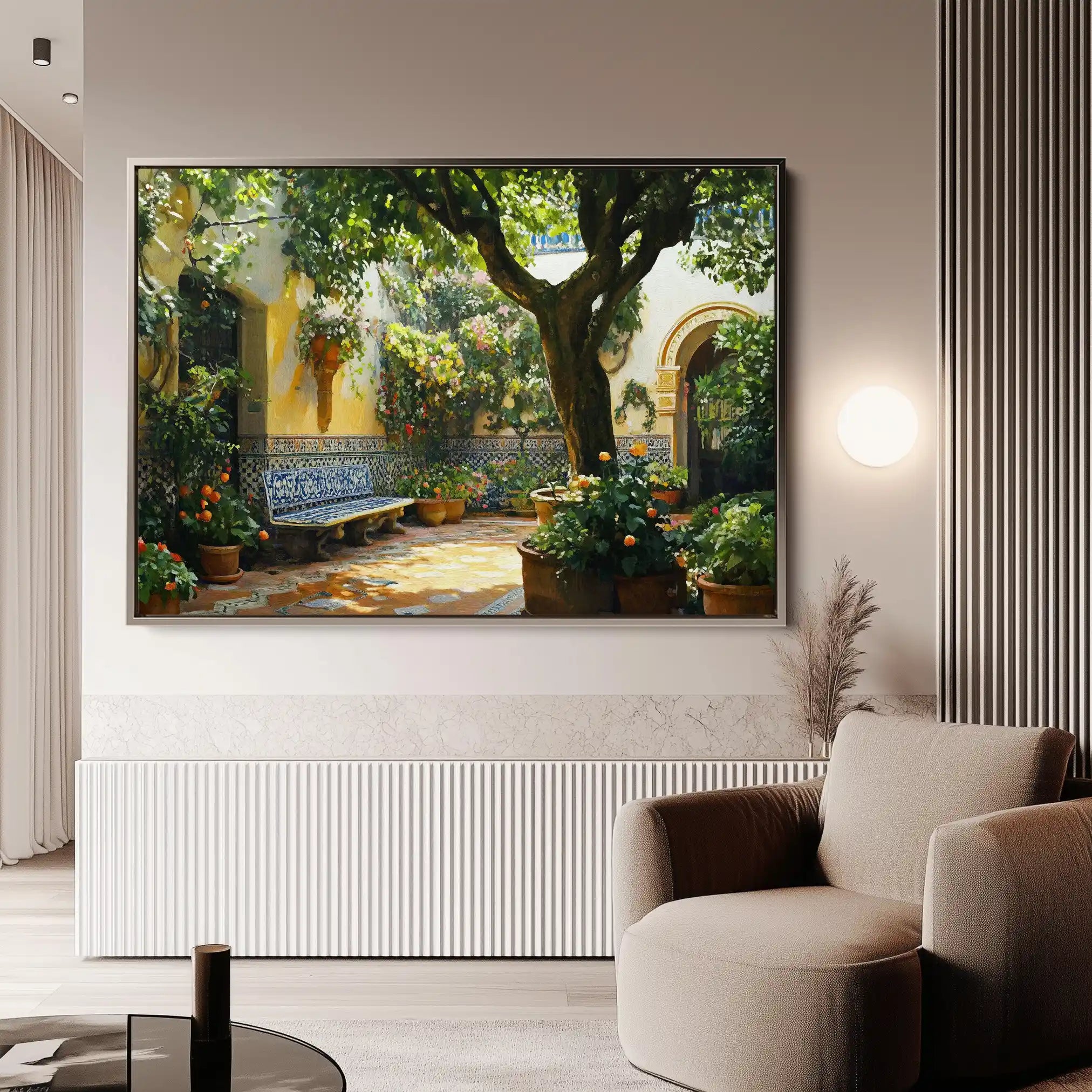 Landscape 257 Canvas Art 90 x 60 cm / Stretched on hidden frame