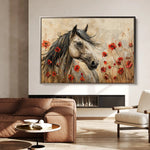 Horses 258 Canvas Art 90 x 60 cm / Stretched on hidden frame