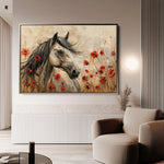 Horses 258 Canvas Art 90 x 60 cm / Stretched on hidden frame