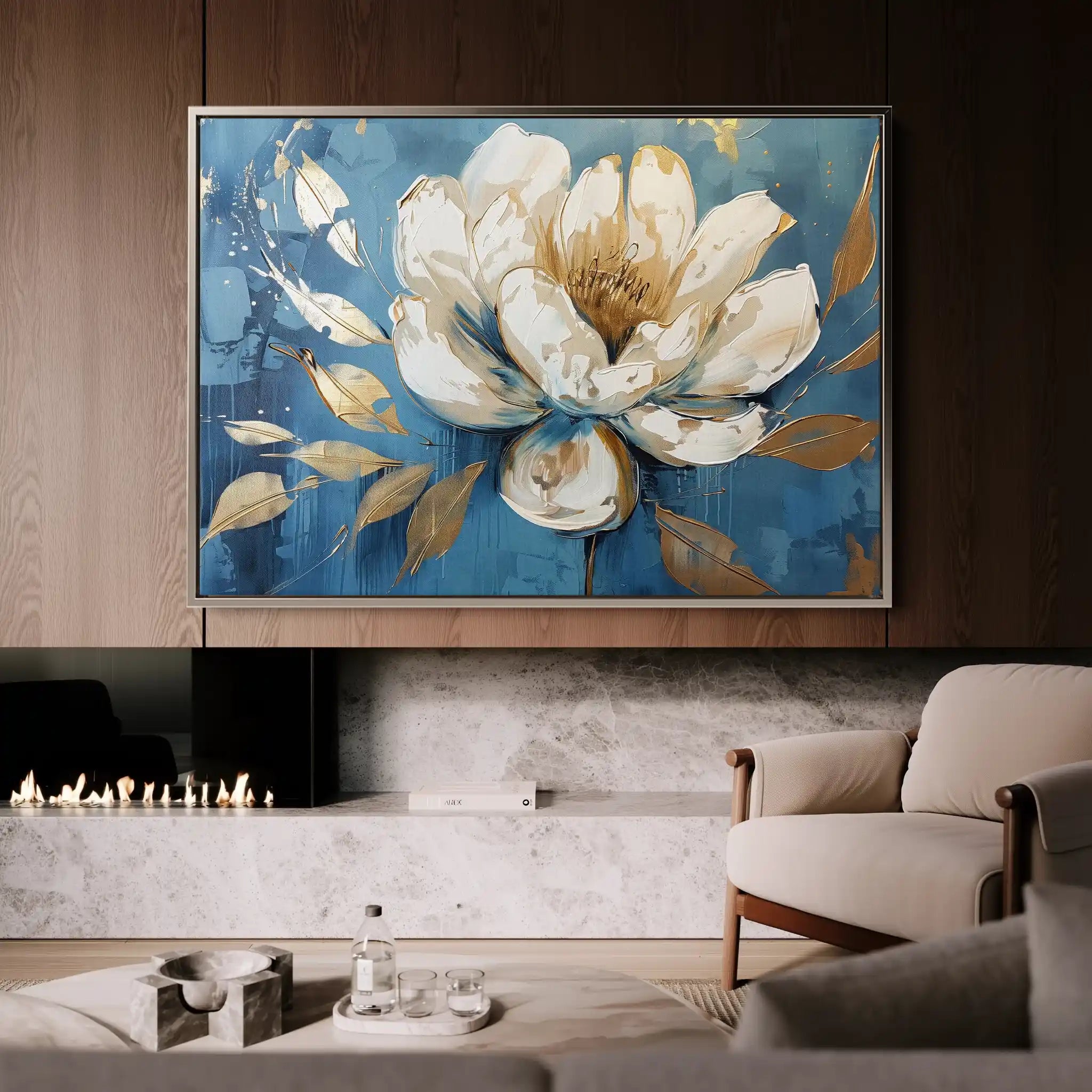 Floral Canvas Wall Art WAD259-F 90 x 60 cm / Stretched on hidden frame
