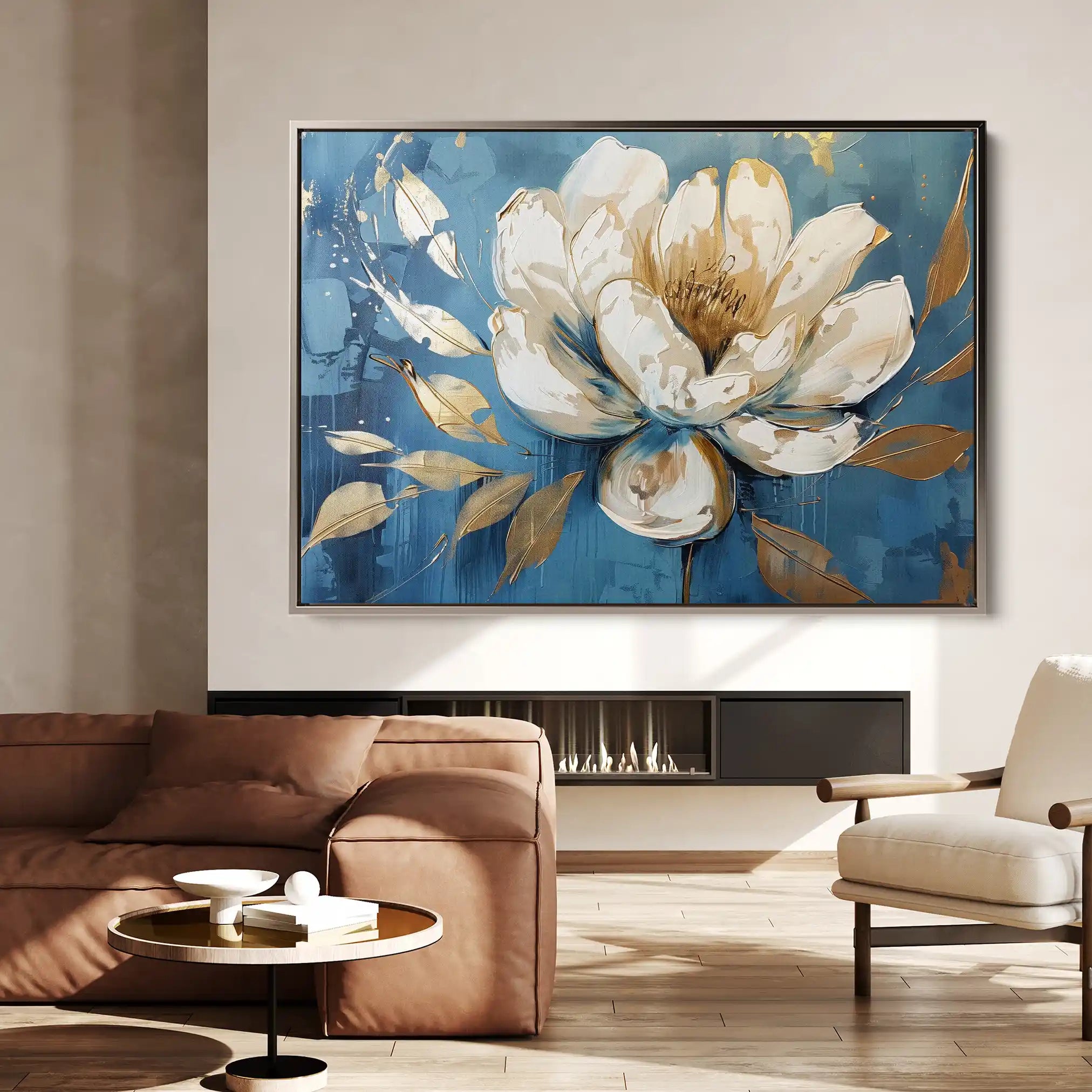 Floral Canvas Wall Art WAD259-F 90 x 60 cm / Stretched on hidden frame