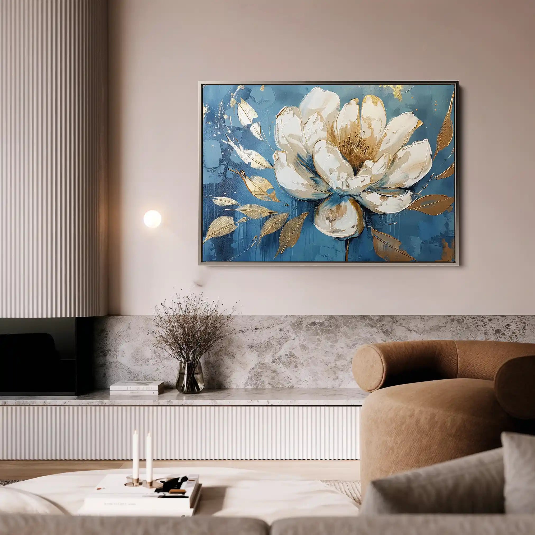 Floral Canvas Wall Art WAD259-F 90 x 60 cm / Stretched on hidden frame