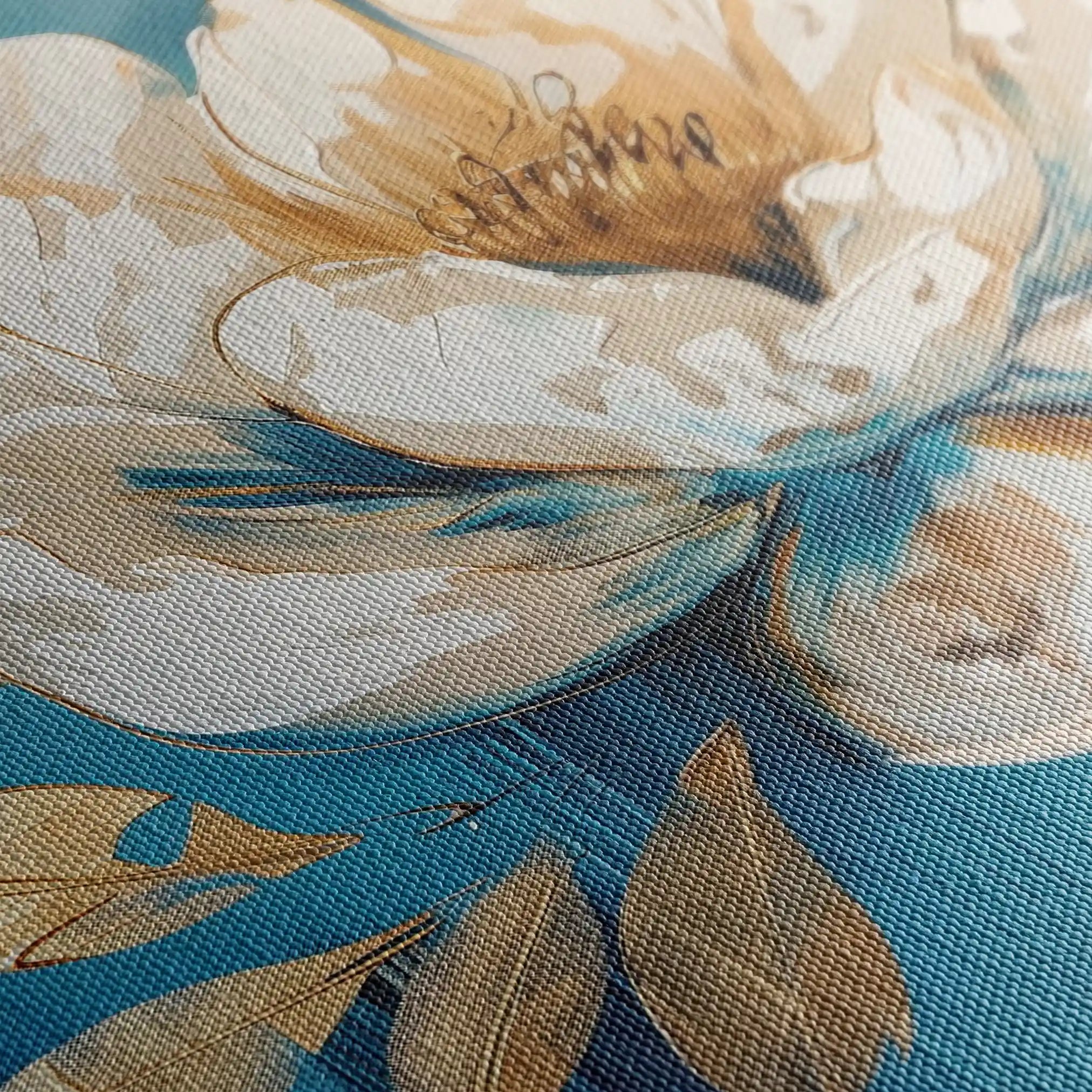 Floral Canvas Wall Art WAD259-F 90 x 60 cm / Stretched on hidden frame