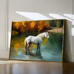 Horses 259 Canvas Art 90 x 60 cm / Stretched on hidden frame