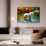 Horses 259 Canvas Art 90 x 60 cm / Stretched on hidden frame