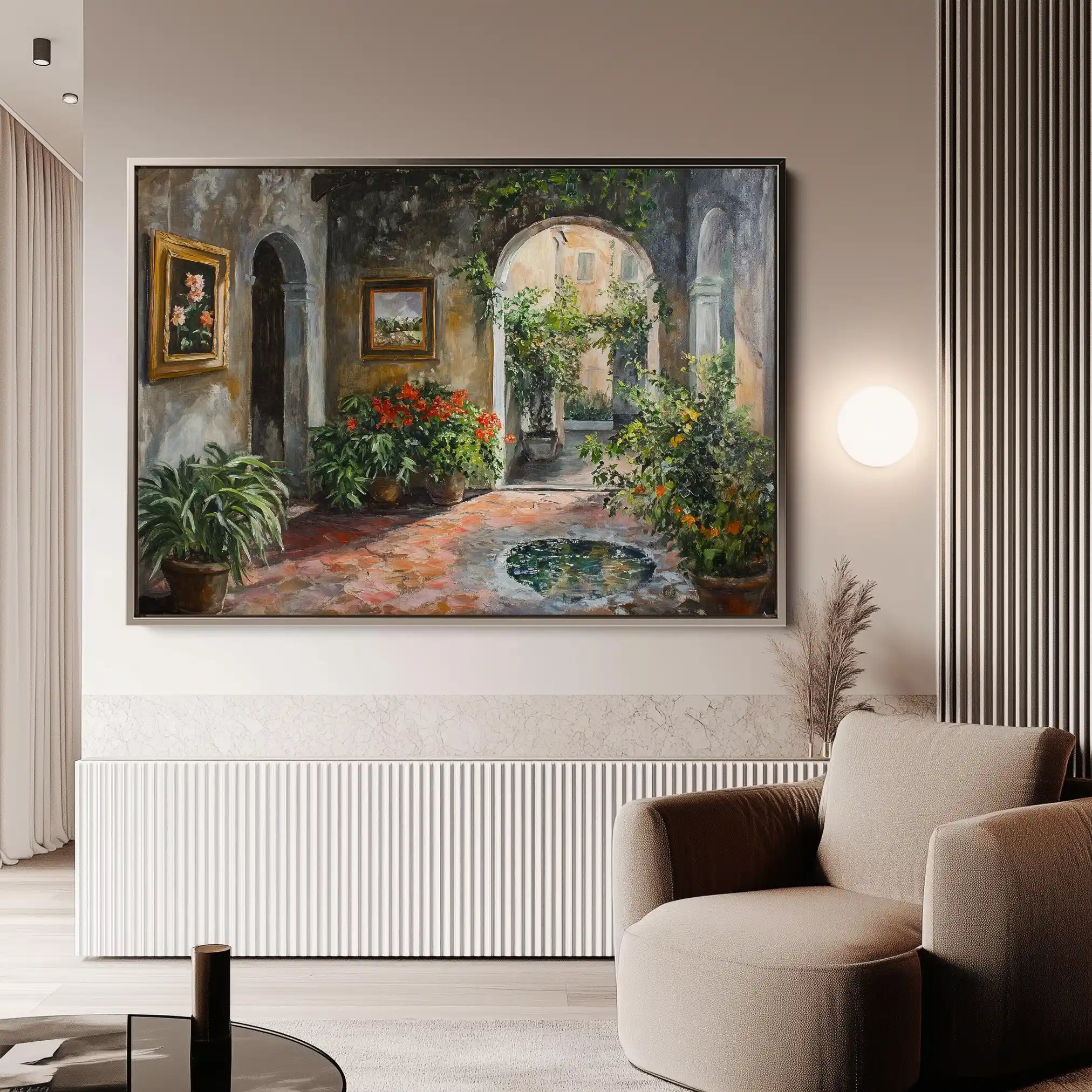 Landscape 259 Canvas Art 90 x 60 cm / Stretched on hidden frame