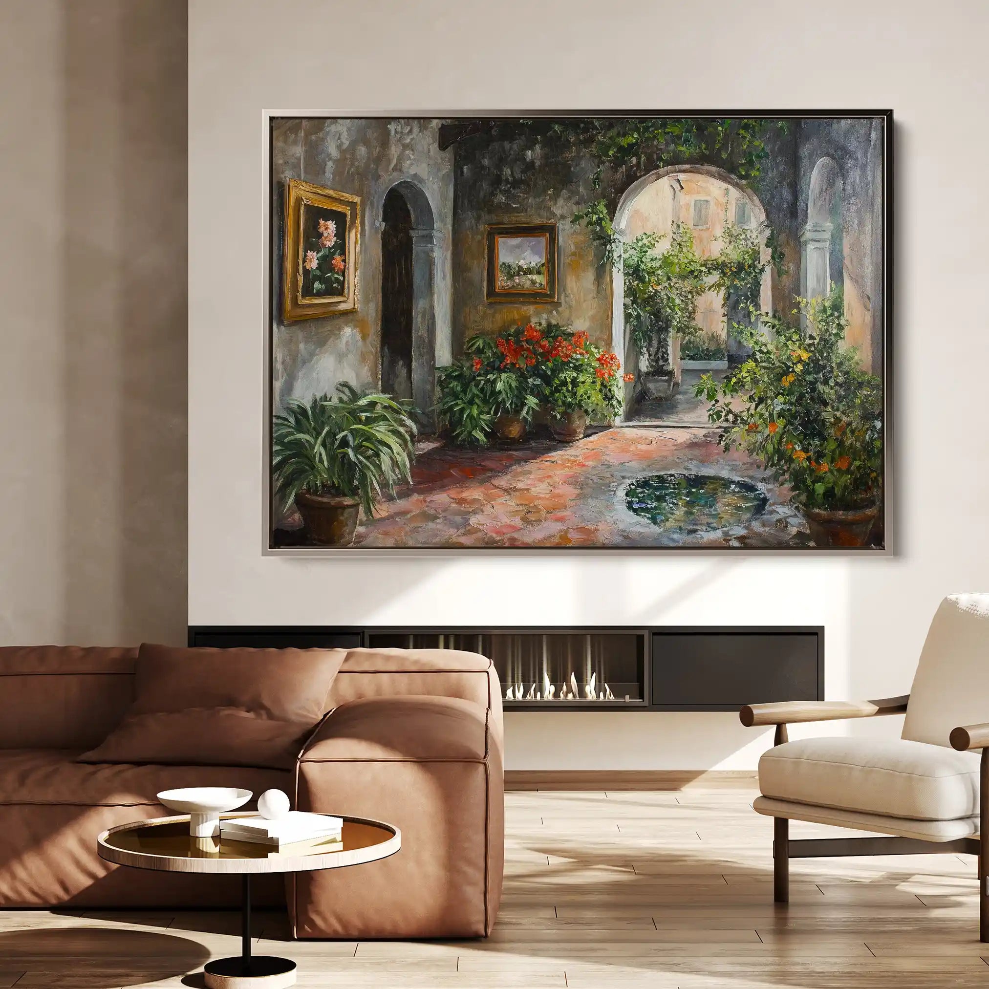 Landscape 259 Canvas Art 90 x 60 cm / Stretched on hidden frame