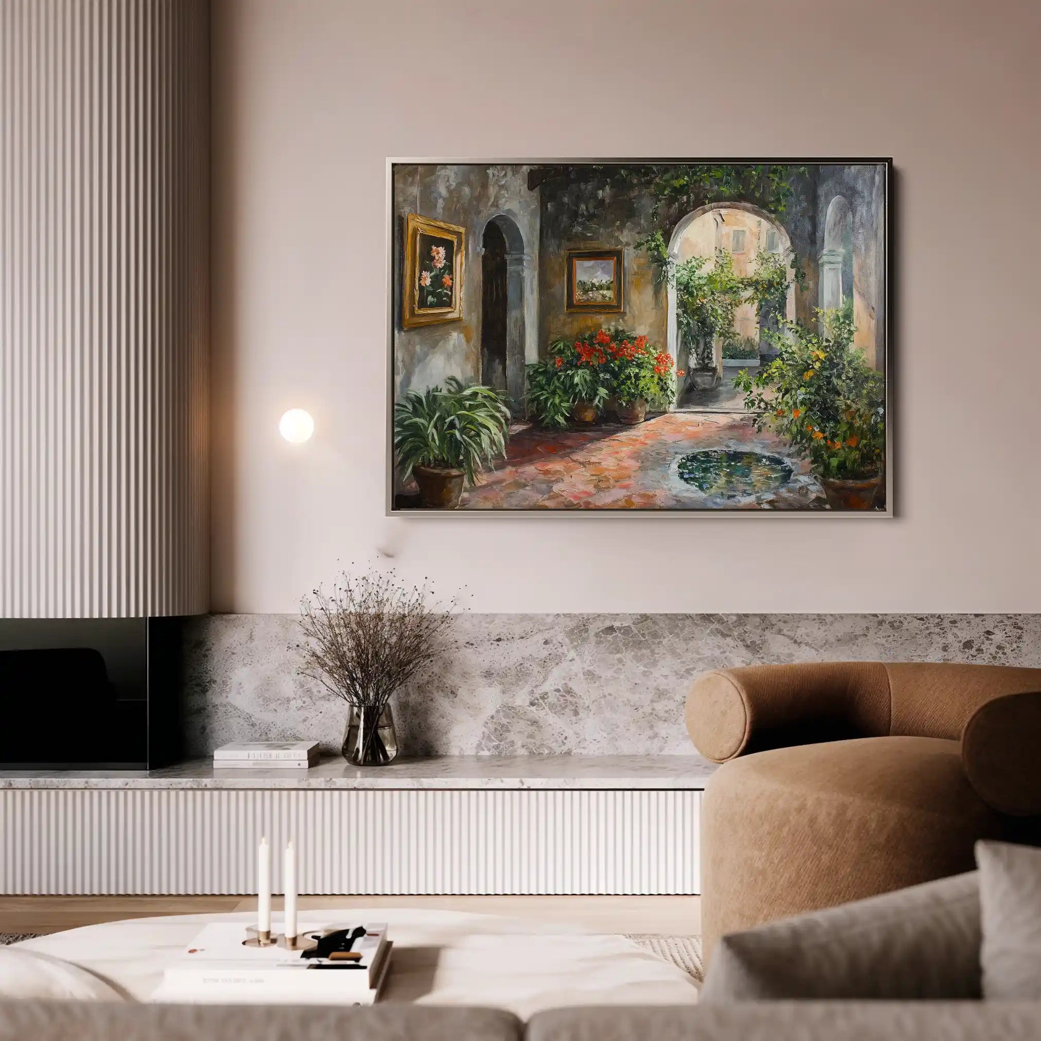 Landscape 259 Canvas Art 90 x 60 cm / Stretched on hidden frame