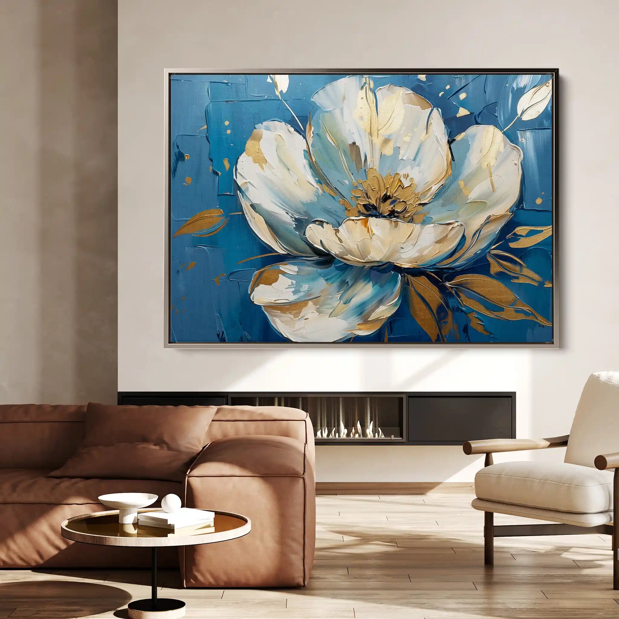Floral Canvas Wall Art WAD260-F 90 x 60 cm / Stretched on hidden frame