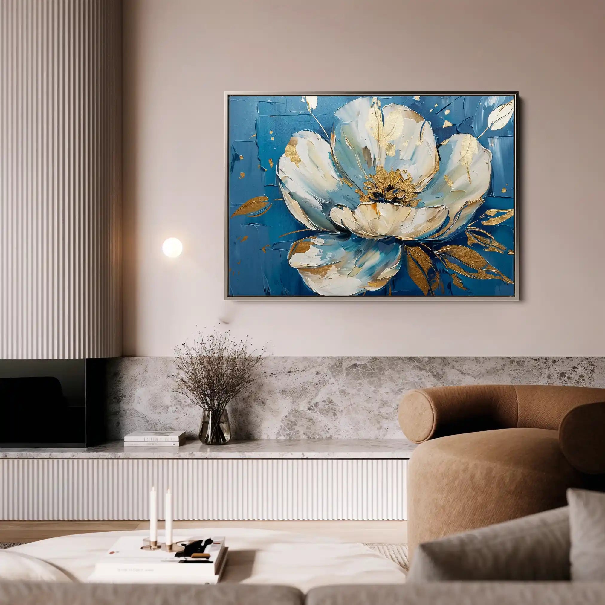 Floral Canvas Wall Art WAD260-F 90 x 60 cm / Stretched on hidden frame