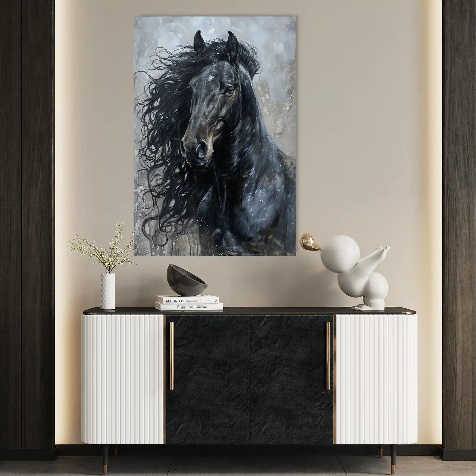 Horses 260 Canvas Art 90 x 60 cm / Stretched on hidden frame