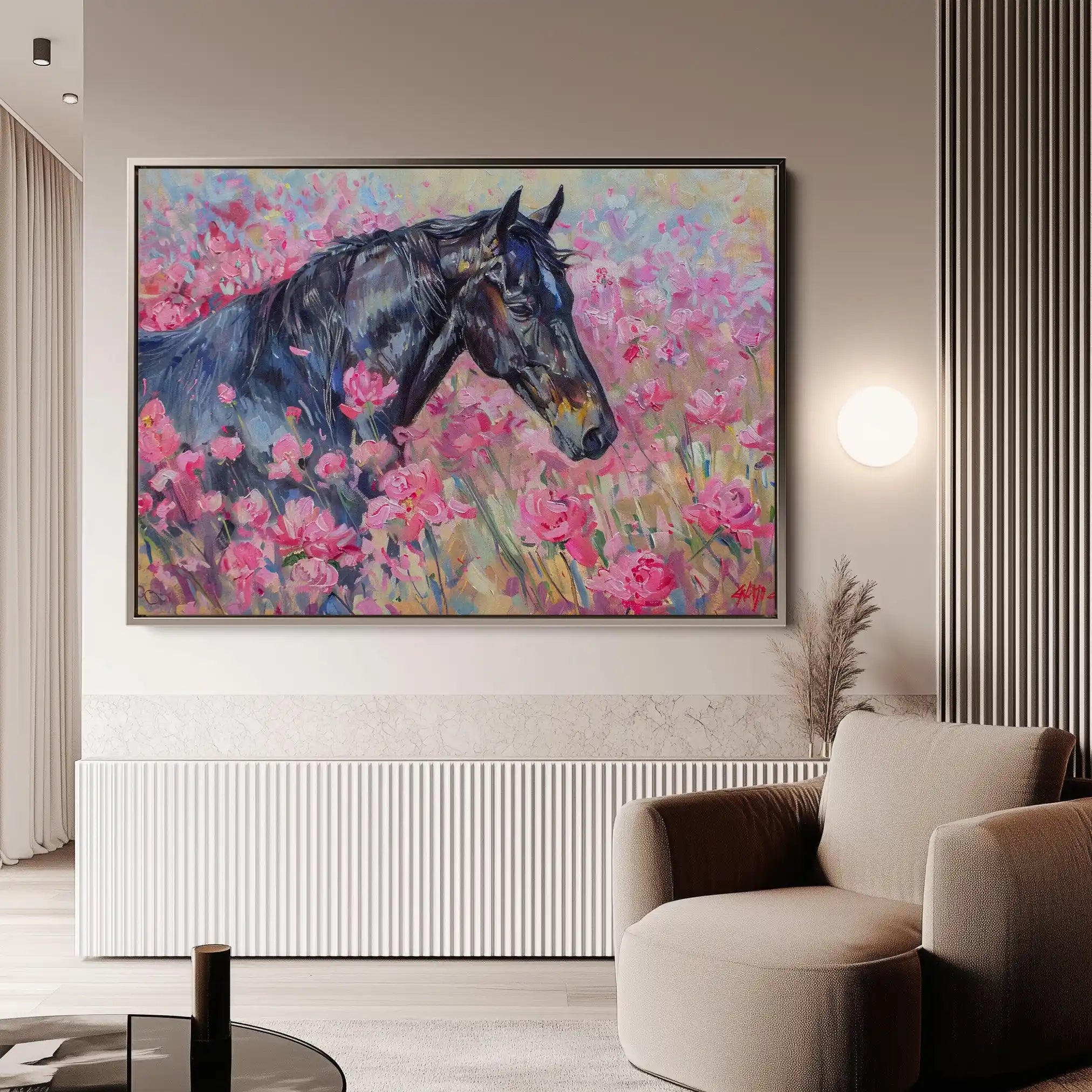 Horses 261 Canvas Art 90 x 60 cm / Stretched on hidden frame