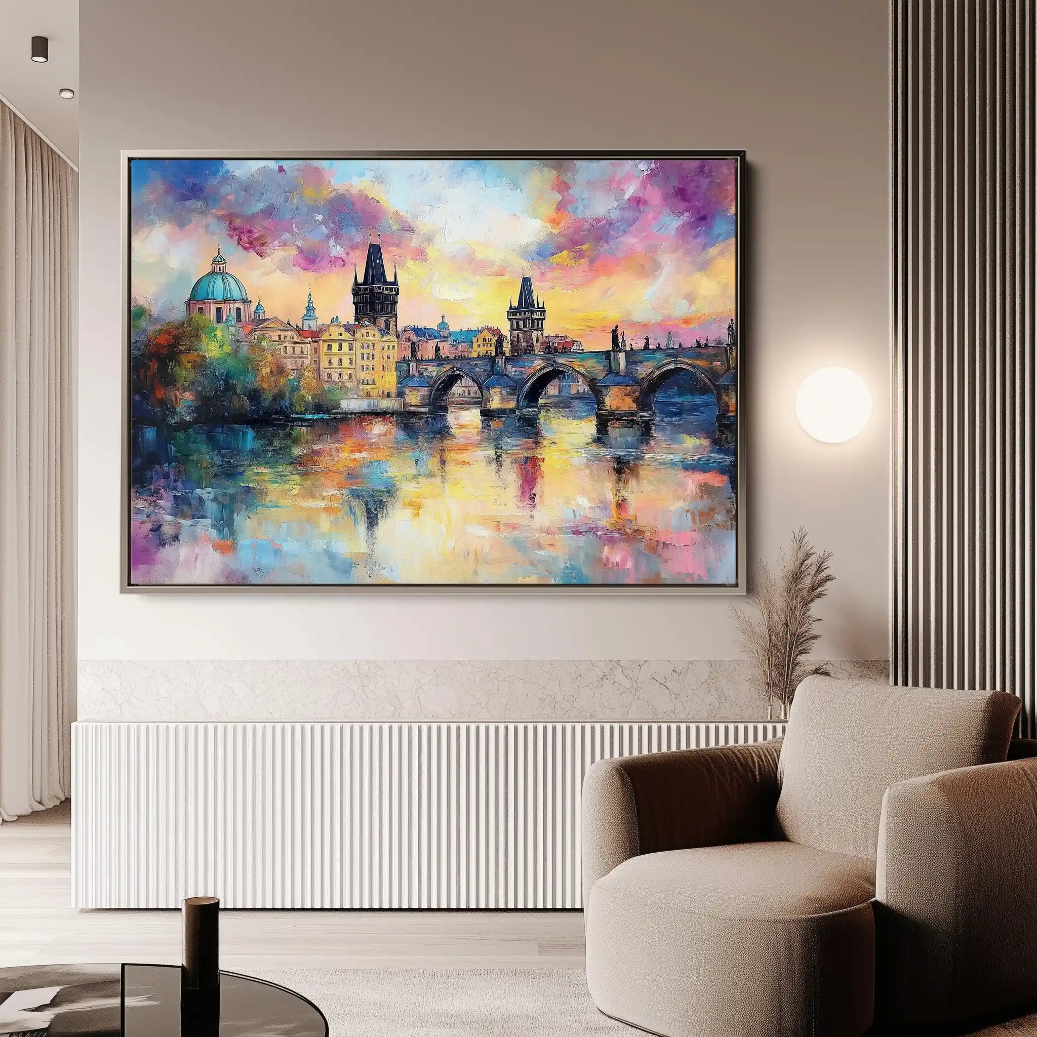 Landscape 261 Canvas Art 90 x 60 cm / Stretched on hidden frame