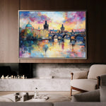 Landscape 261 Canvas Art 90 x 60 cm / Stretched on hidden frame