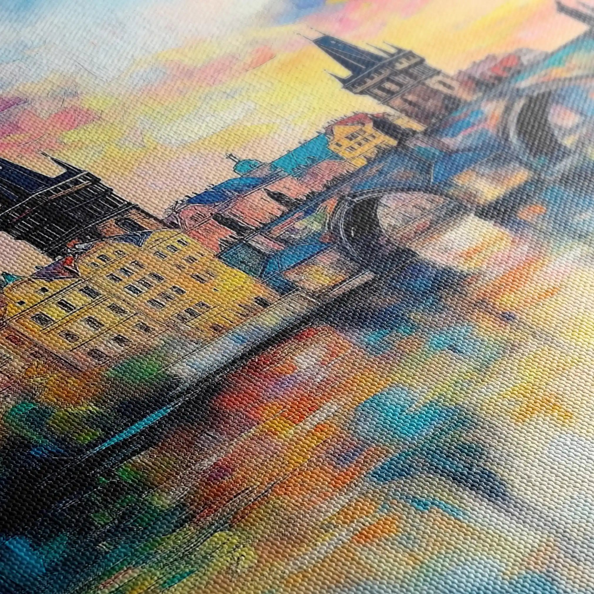 Landscape 261 Canvas Art 90 x 60 cm / Stretched on hidden frame