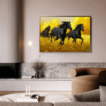Horses 262 Canvas Art 90 x 60 cm / Stretched on hidden frame