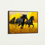 Horses 262 Canvas Art 90 x 60 cm / Stretched on hidden frame