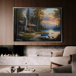 Landscape 263 Canvas Art 90 x 60 cm / Stretched on hidden frame