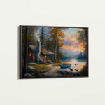 Landscape 263 Canvas Art 90 x 60 cm / Stretched on hidden frame