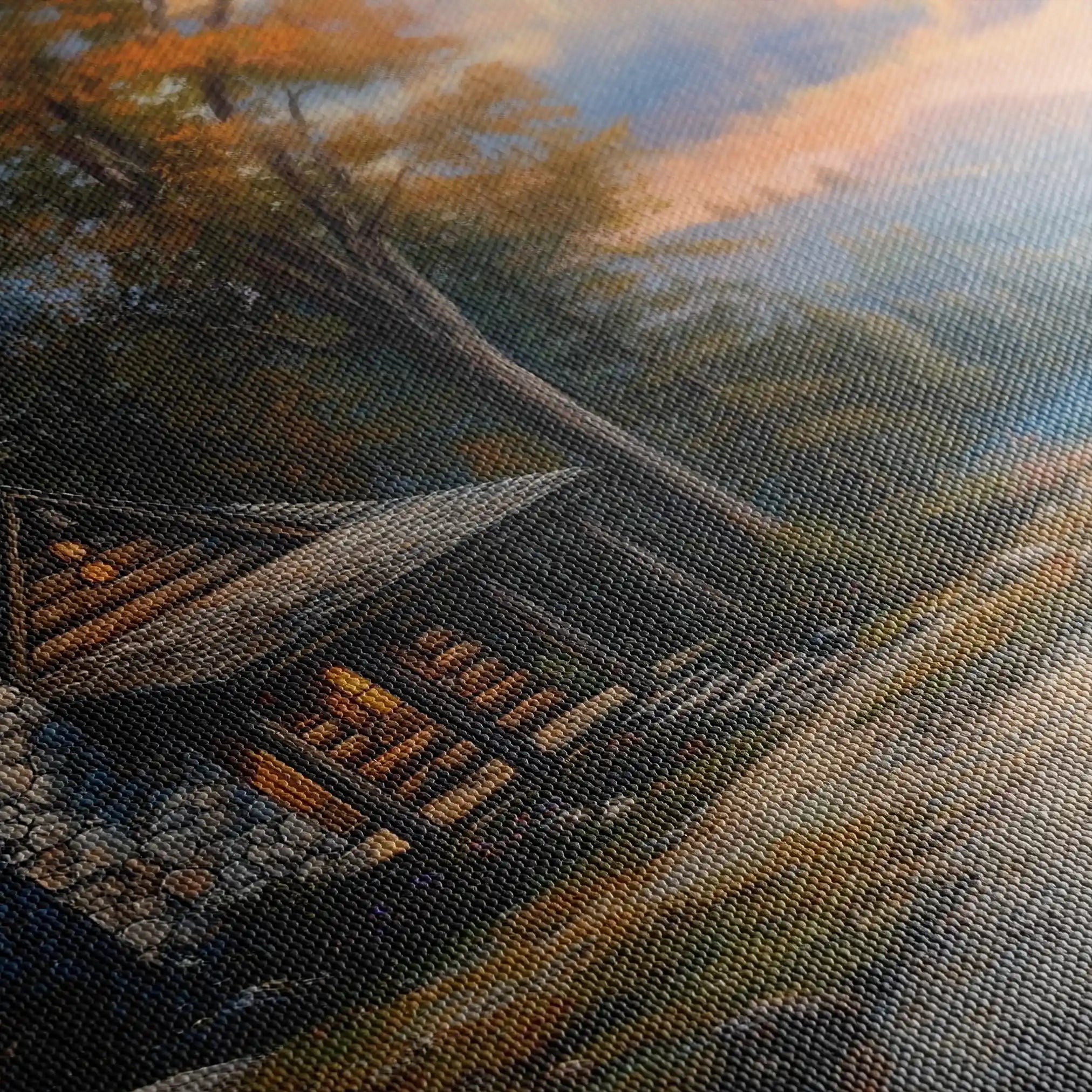 Landscape 263 Canvas Art 90 x 60 cm / Stretched on hidden frame