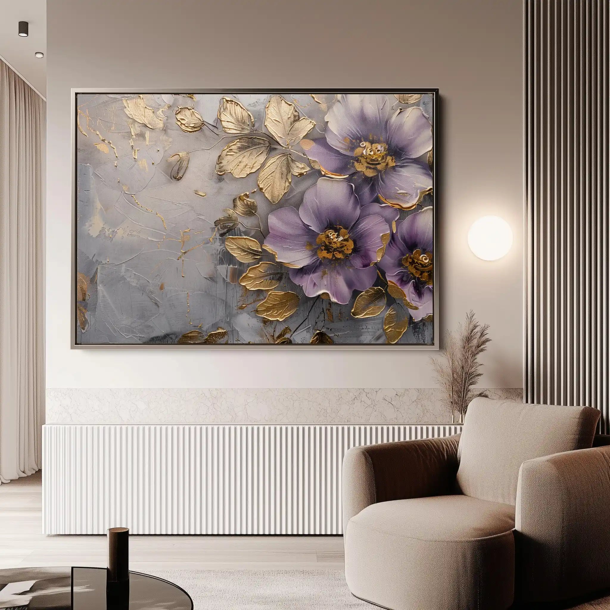 Floral Canvas Wall Art WAD264-F 90 x 60 cm / Stretched on hidden frame