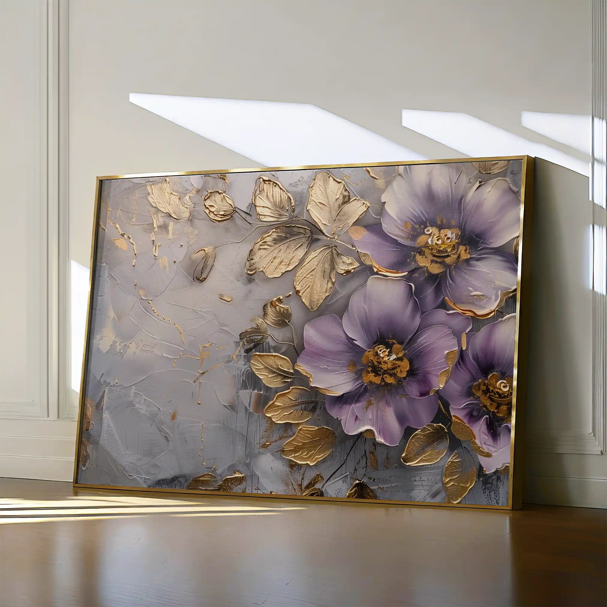 Floral Canvas Wall Art WAD264-F 90 x 60 cm / Stretched on hidden frame