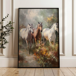 Horses 264 Canvas Art 90 x 60 cm / Stretched on hidden frame