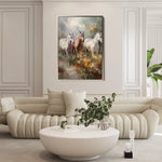 Horses 264 Canvas Art 90 x 60 cm / Stretched on hidden frame