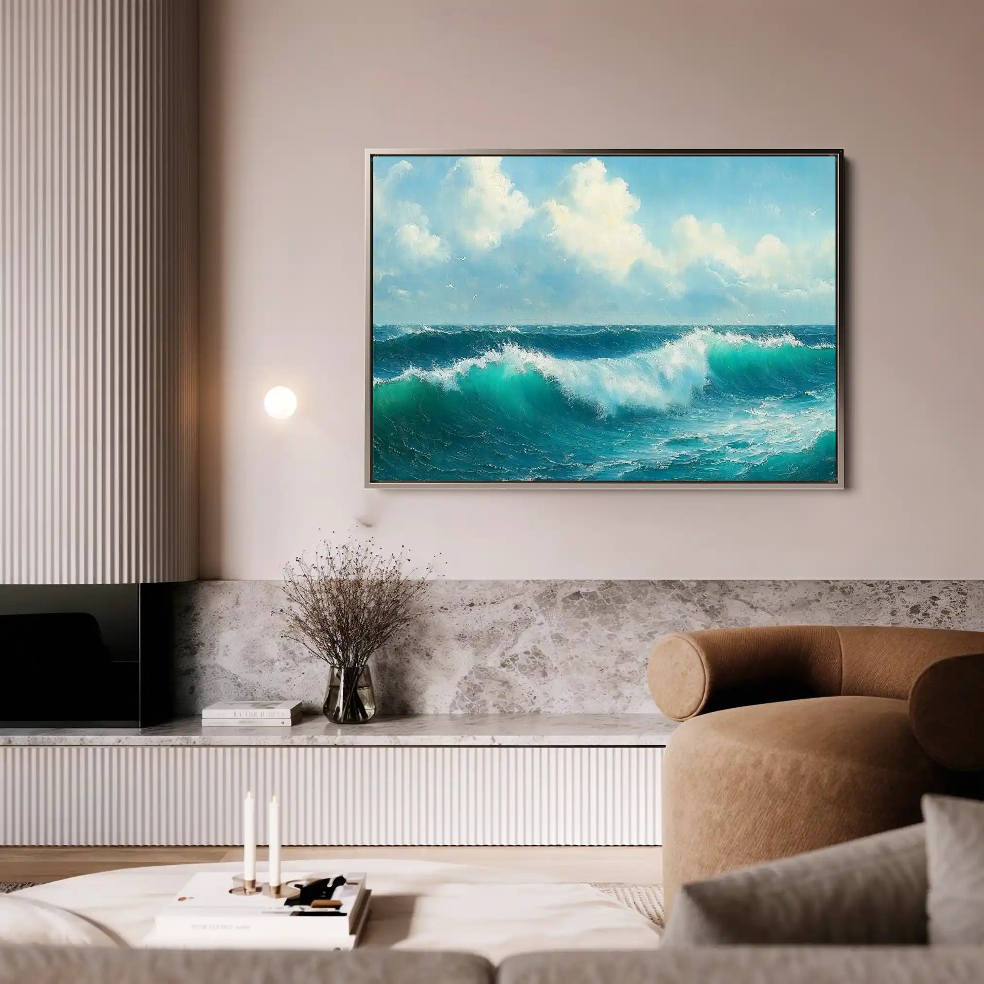 Landscape 264 Canvas Art 90 x 60 cm / Stretched on hidden frame