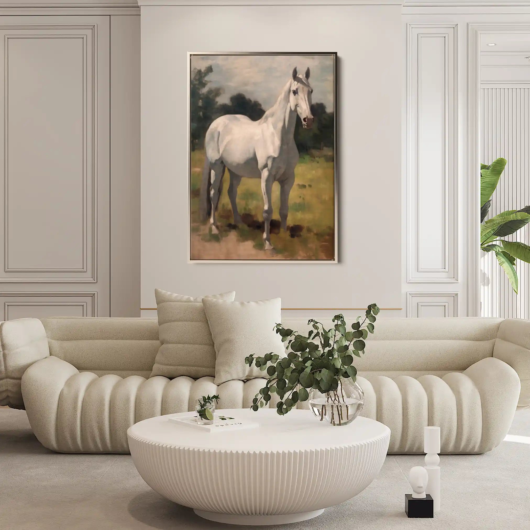 Horses 265 Canvas Art 90 x 60 cm / Stretched on hidden frame