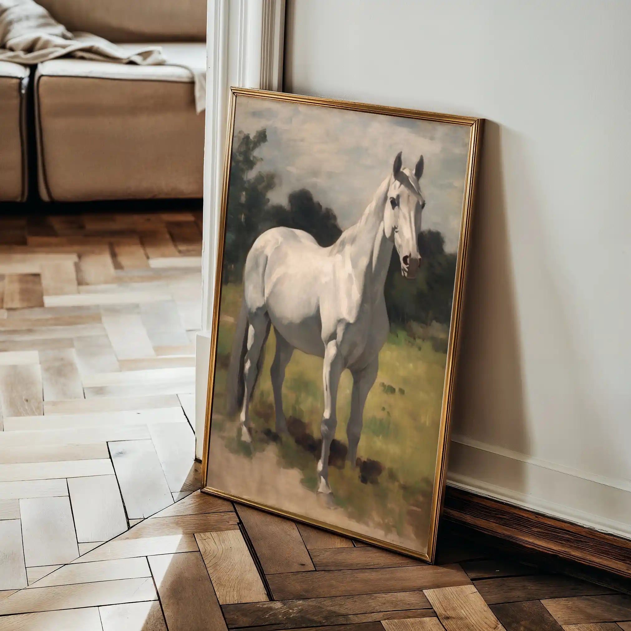 Horses 265 Canvas Art 90 x 60 cm / Stretched on hidden frame