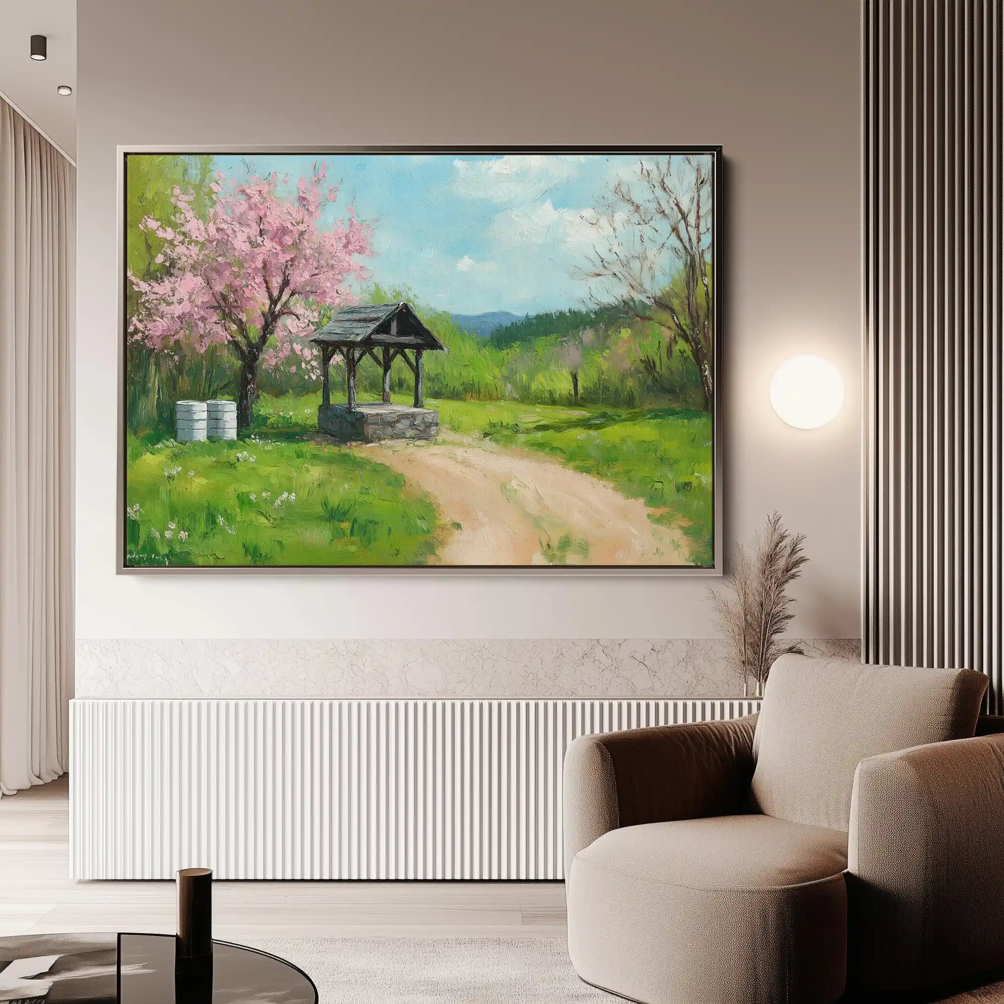 Landscape 265 Canvas Art 90 x 60 cm / Stretched on hidden frame
