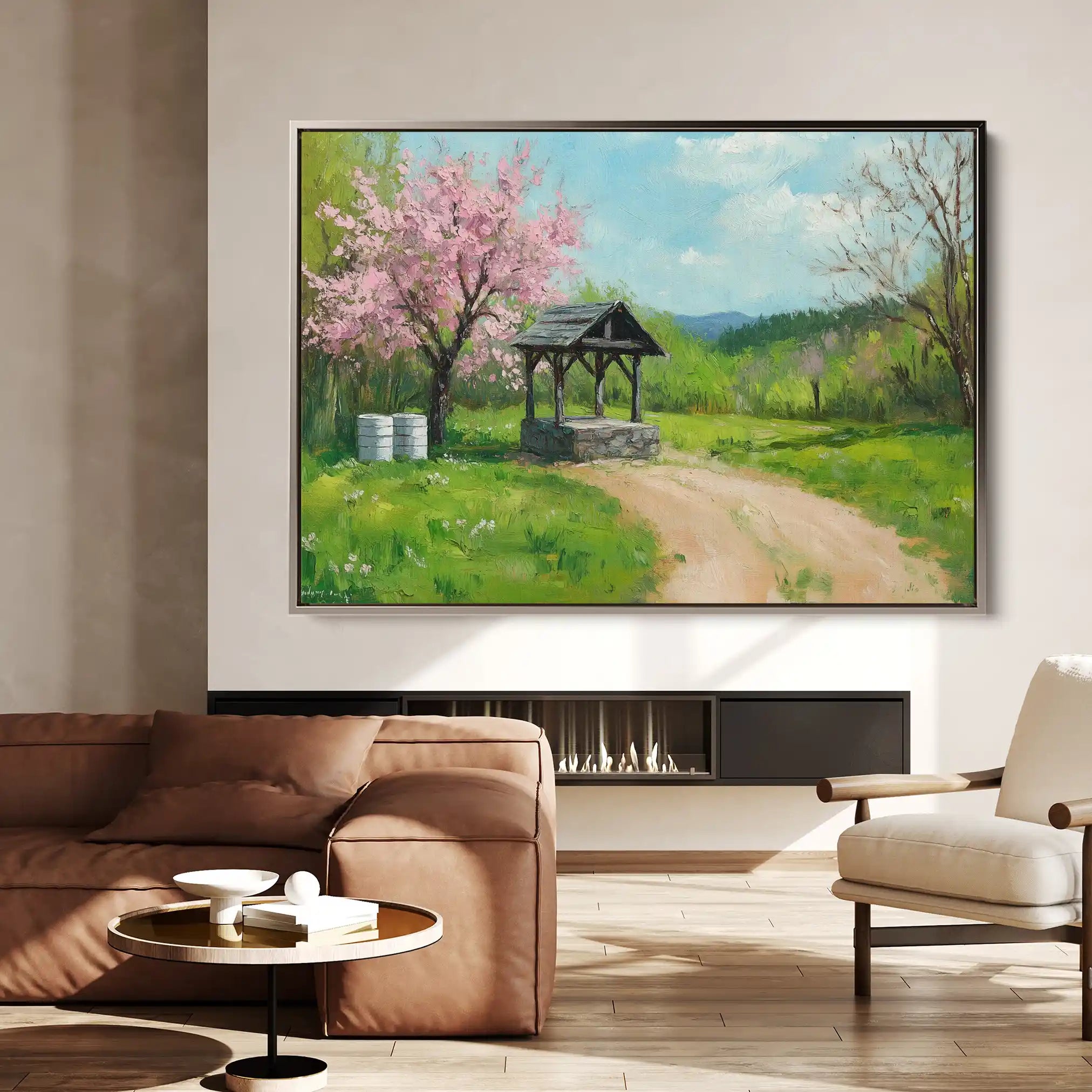 Landscape 265 Canvas Art 90 x 60 cm / Stretched on hidden frame