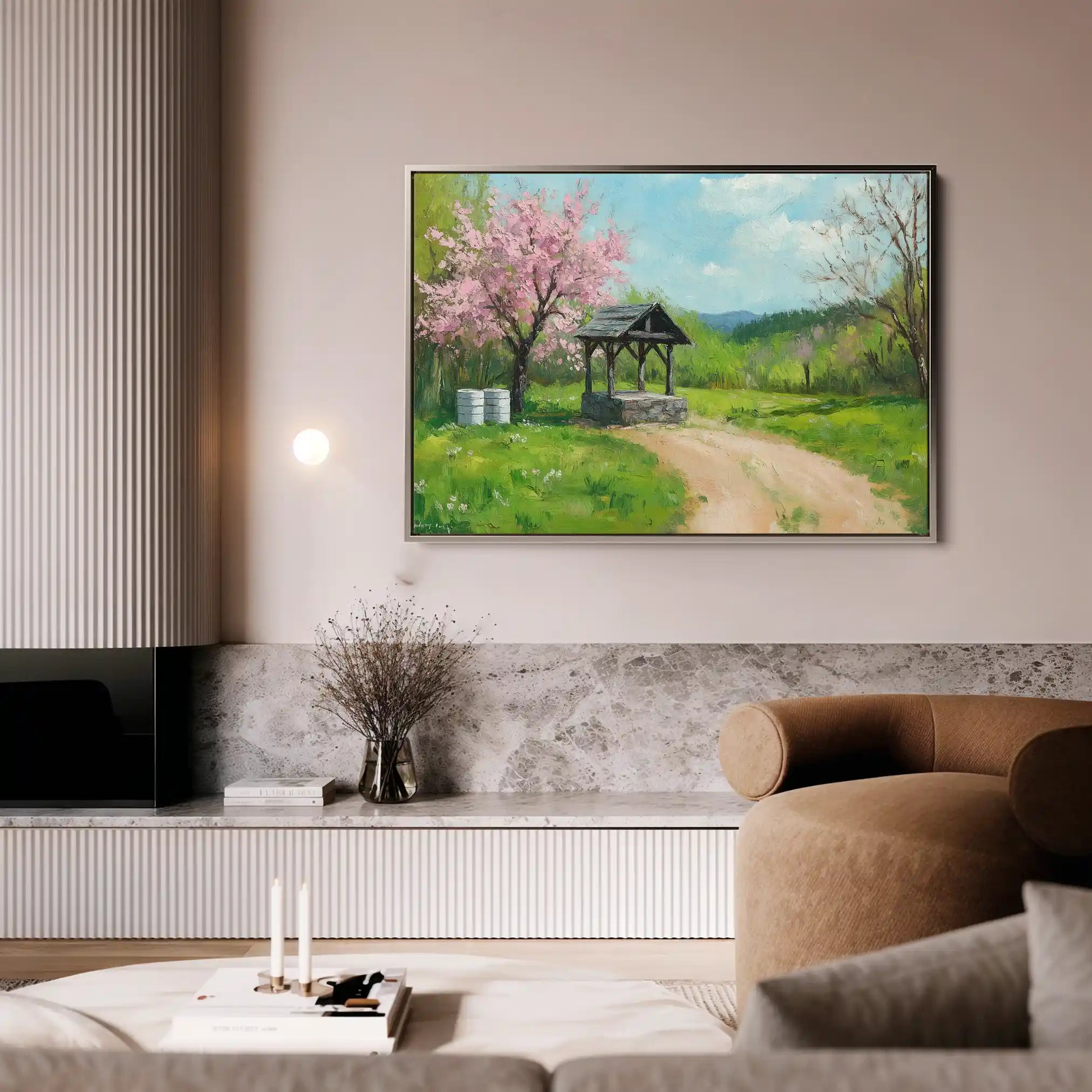 Landscape 265 Canvas Art 90 x 60 cm / Stretched on hidden frame