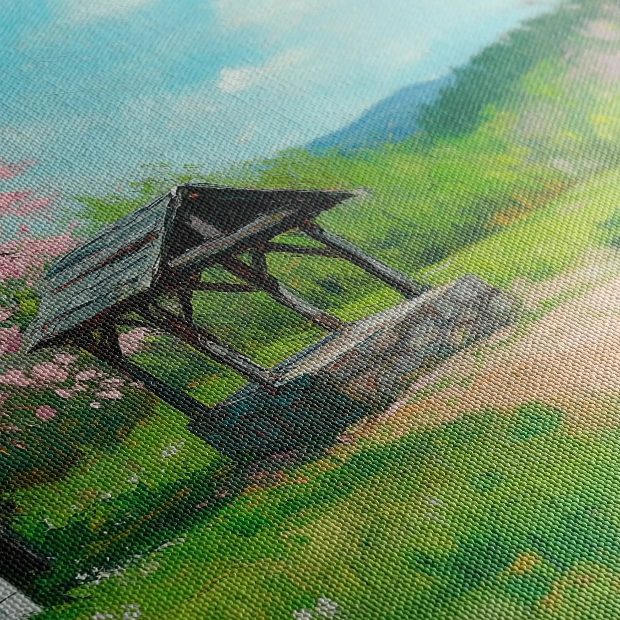 Landscape 265 Canvas Art 90 x 60 cm / Stretched on hidden frame