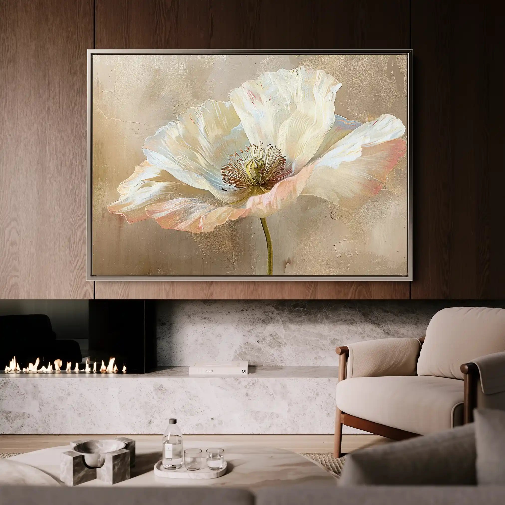 Floral Canvas Wall Art WAD266-F 90 x 60 cm / Stretched on hidden frame