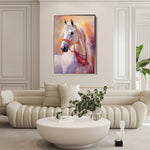 Horses 266 Canvas Art 90 x 60 cm / Stretched on hidden frame