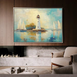 Landscape 266 Canvas Art 90 x 60 cm / Stretched on hidden frame