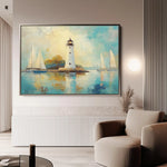 Landscape 266 Canvas Art 90 x 60 cm / Stretched on hidden frame