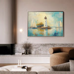 Landscape 266 Canvas Art 90 x 60 cm / Stretched on hidden frame